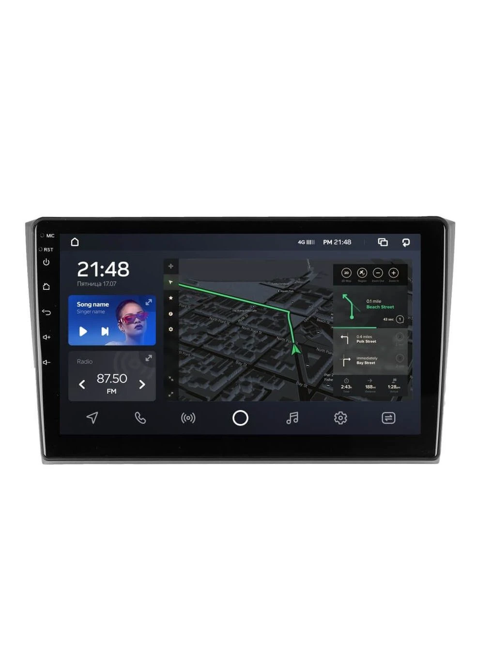 Штатна магнітола C10-003 4-64Gb 2k 4G DSP Mazda CX-9 TB 2006-2016 Cyclone (378940759)