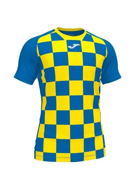 Синяя футболка сине-желтая 101465.709 Joma FLAG II