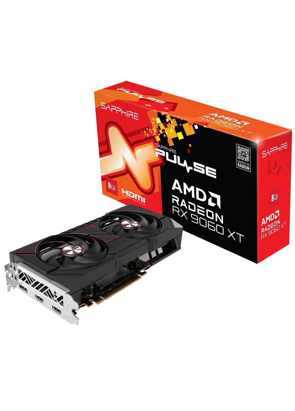 Відеокарта AMD PULSE RX 9060 XT GAMING OC 8GB Sapphire (372465598)