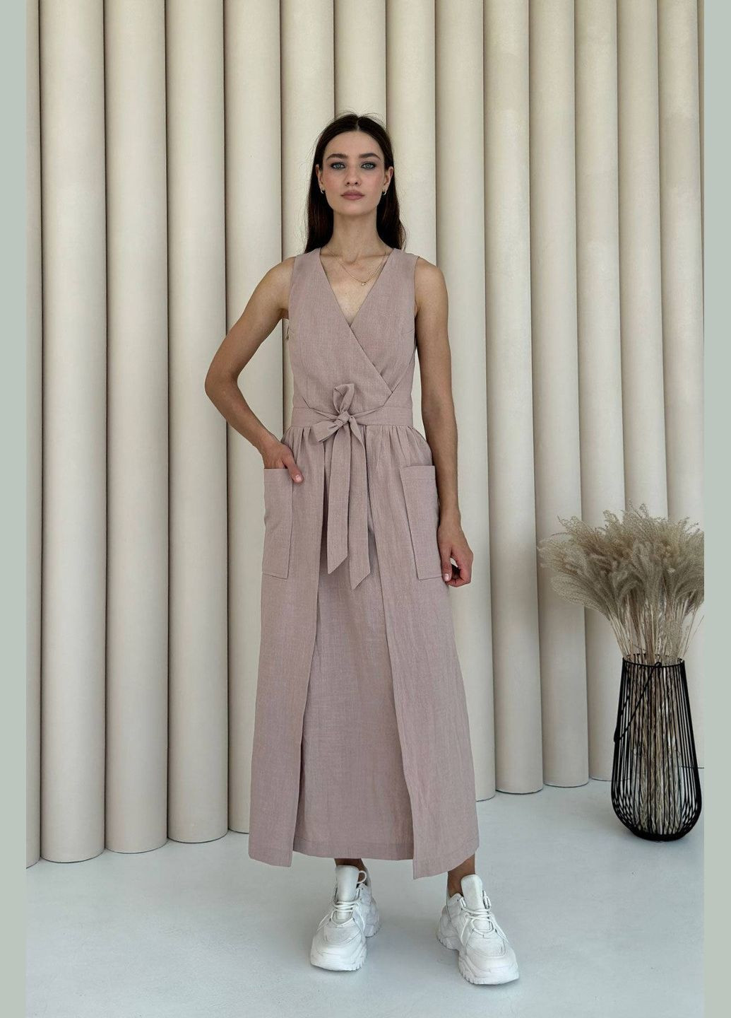 Бежева повсякденний сукня Nenka однотонна