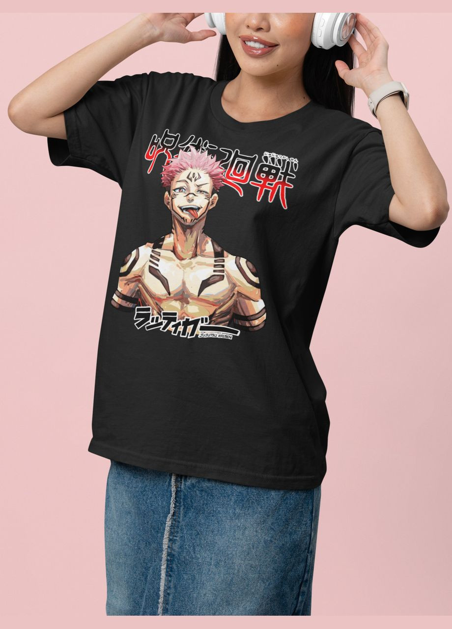 Футболка женская Аниме "Магическая битва" белая Mishe - (307795631)