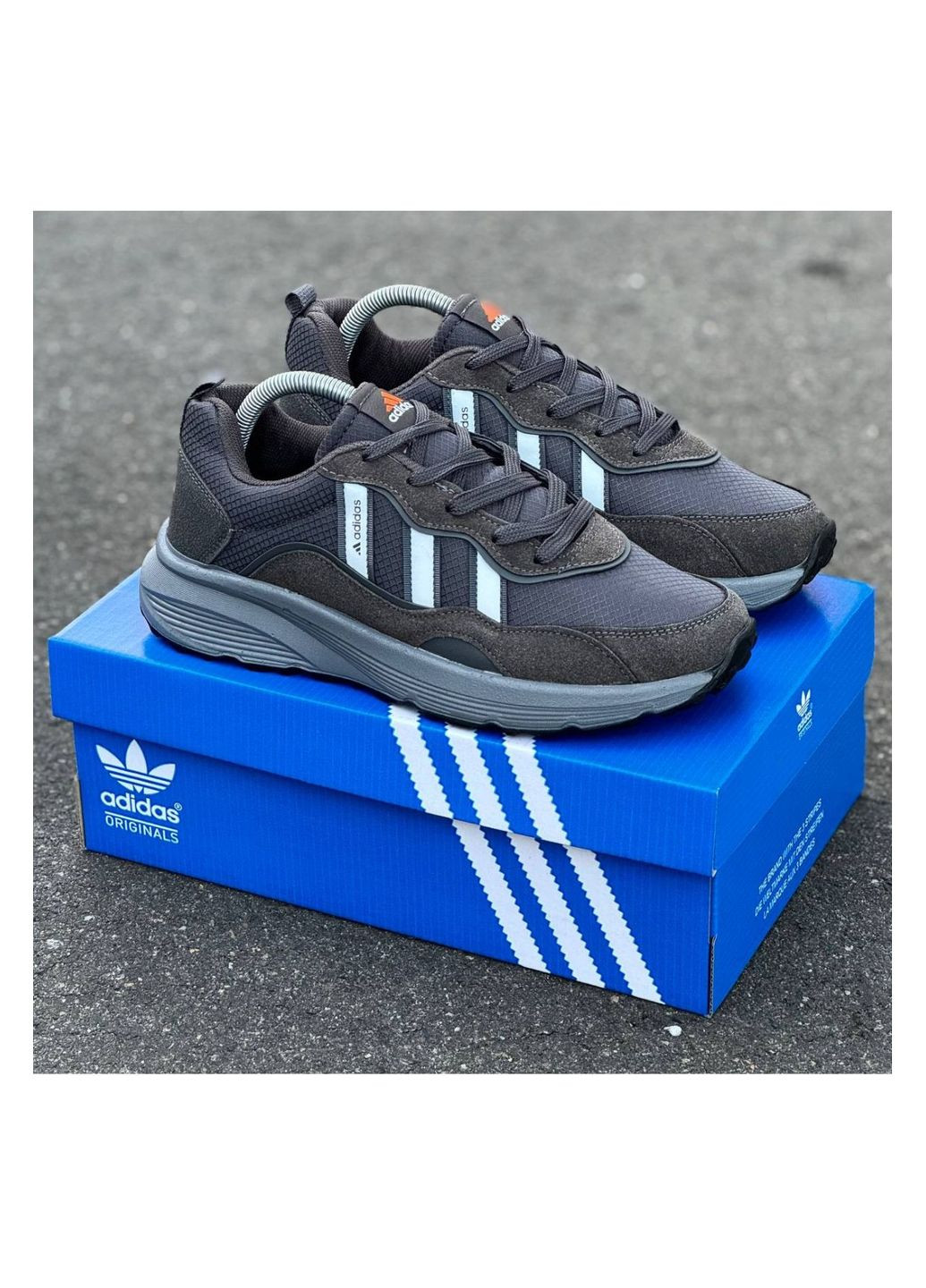 Сірі Осінні чоловічі кросівки No Brand