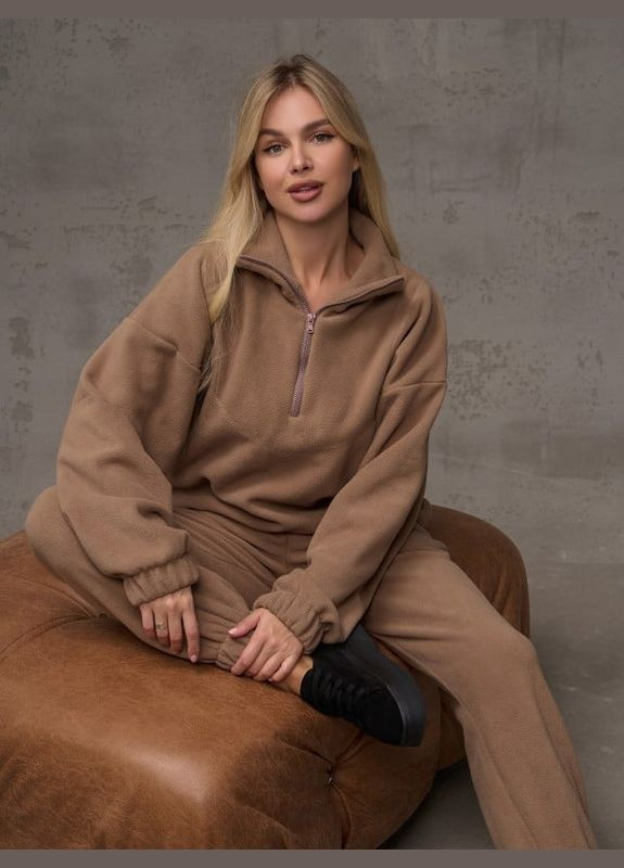 Спортивний костюм 13637 бежевий ISSA PLUS (317395718)