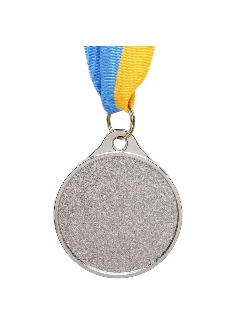 Медаль спортивная с лентой UKRAINE d-5см C-9294 (металл, d-5см, 20g 2-серебро) SP-Sport (361440038)