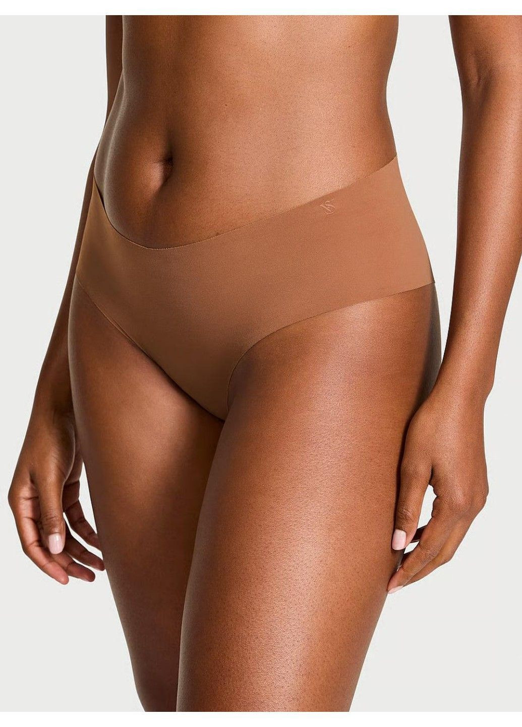 Трусики-чики жіночі безшовні No-Show Cheeky Panty коричневі Victoria's Secret (362461114)