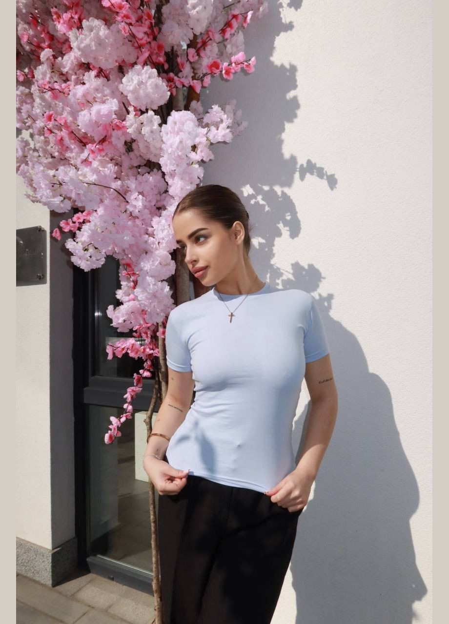 Футболка приталенная в стиле скимс. Luna - (339974227)