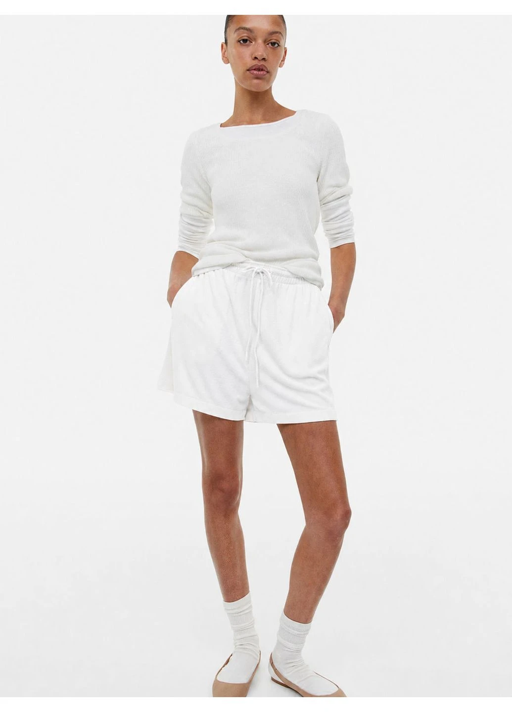 Шорти з плюшевої тканини H&M (400456445)