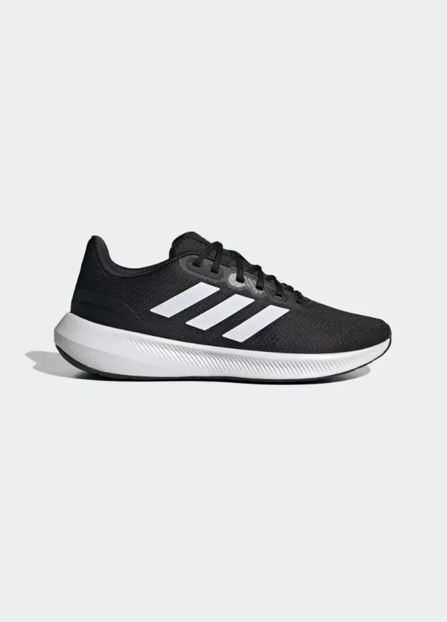Черные всесезонные кроссовки runfalcon 3 core black cloud white core black adidas