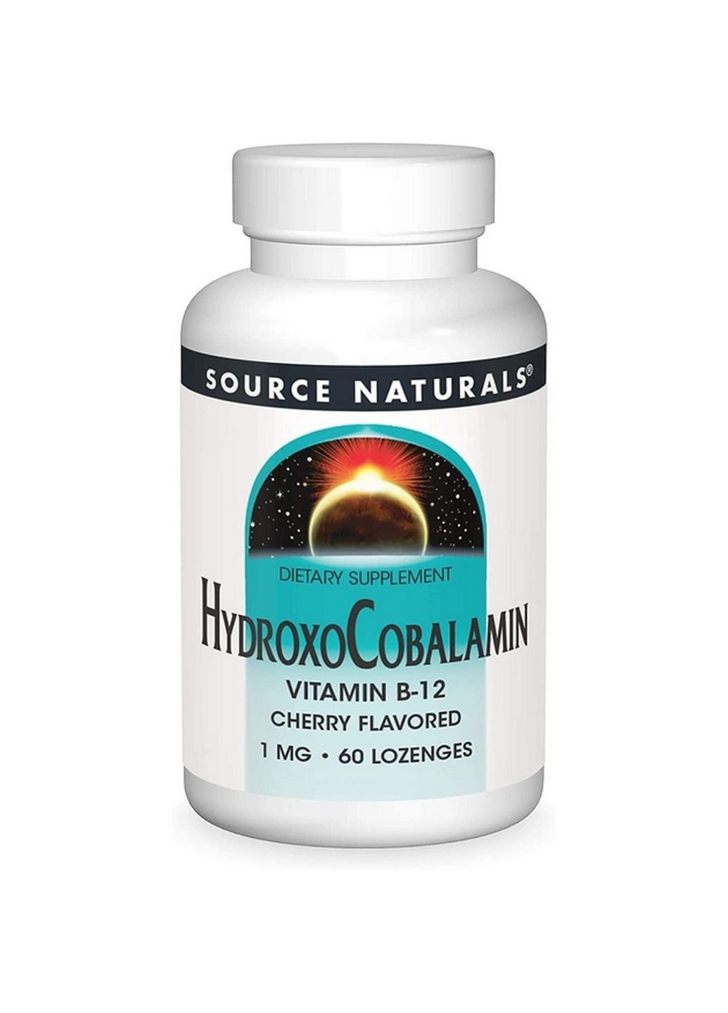 Витамины и минералы Hydroxocobalamin, 60 таблеток Source Naturals (293416960)