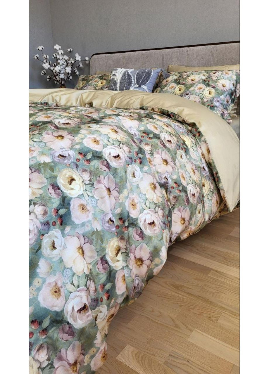 Постільна білизна з резинкою SWEETY, сатин PREMIUM Сімейний розмір, наволочки 50/70 No Brand (364218342)