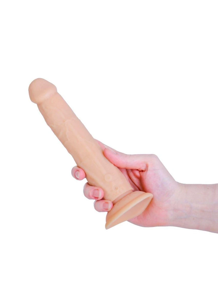 Фалоімітатор з ротацією та пульсацією Naked 8″ Rotating & Thrusting Dong - Vanilla ADDICTION (388147862)
