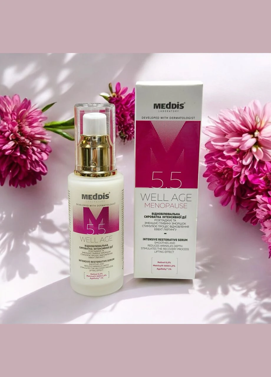 Відновлювальна сироватка інтенсивної дії Well Age Menopause, 50 мл MedDis (324440188)