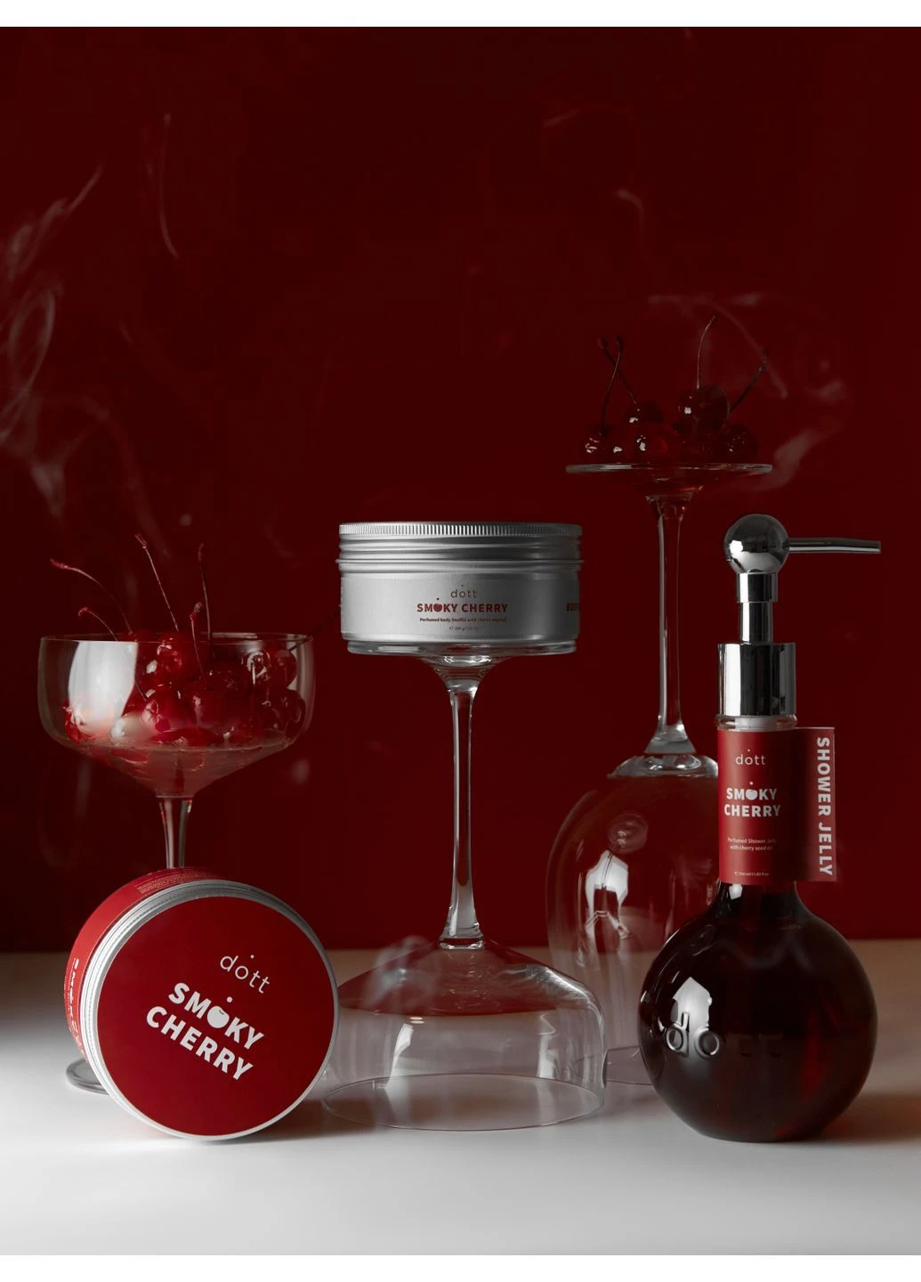 Парфюмированное гель-желе для душа Smoky Cherry 350 мл (667) dott (387636274)