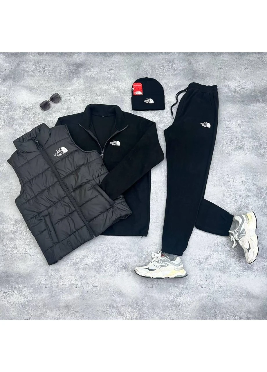 Чоловічий спортивний комплект демісезон 4в1 TNF чорний No Brand (361310781)