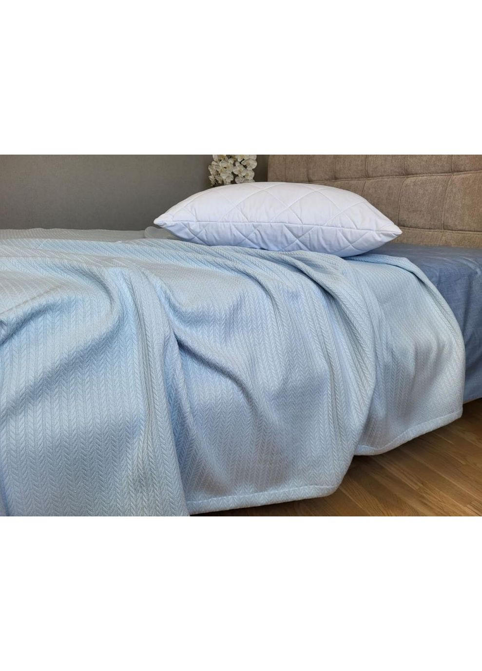 Покрывало Небесный, Пике Косичка 180*220 No Brand (363193565)