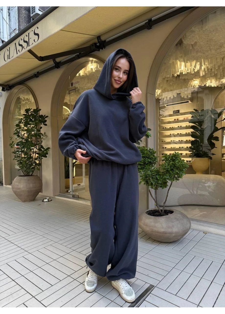 Жіночий стильний теплий костюм двосторонній фліс-полір No Brand (371806471)