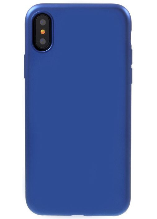 Чехолнакладка Full covered rubberized PC case iPhone X Blue Toto (301782599)