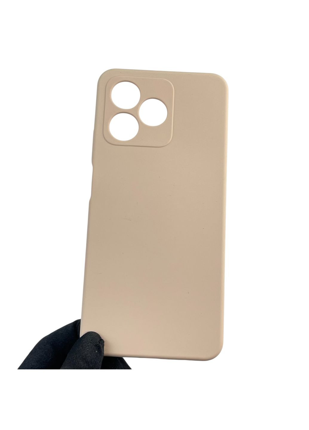 Чохол для Note 50 силіконовий з мікрофіброю нековзний на реалмі нот 50 пудровий Realme (366390364)