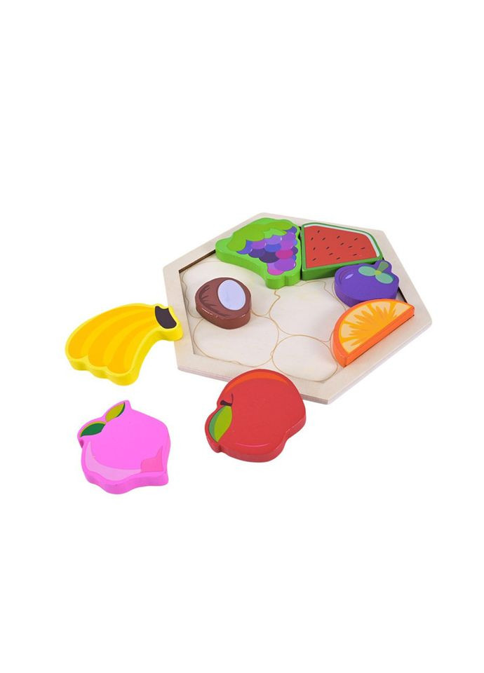 Дитячий дерев’яний пазл вкладиш "Фрукти" C9441-4 Bambi (364262938)