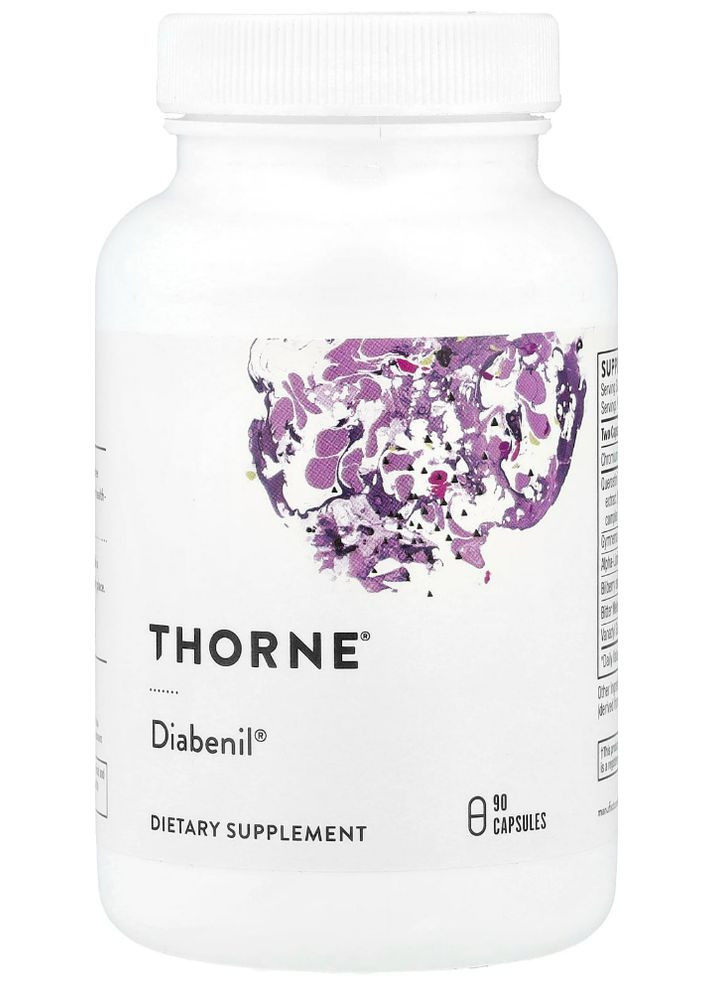 Норма цукру в крові Thorne Diabenil 90 кап Thorne Research (360714066)