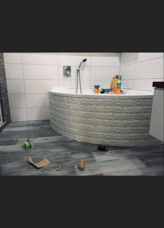 Объемная самоклеющаяся 3D панель под кирпич 700x770x7мм // Самоклеящаяся панель на стены 3D Loft (301873119)