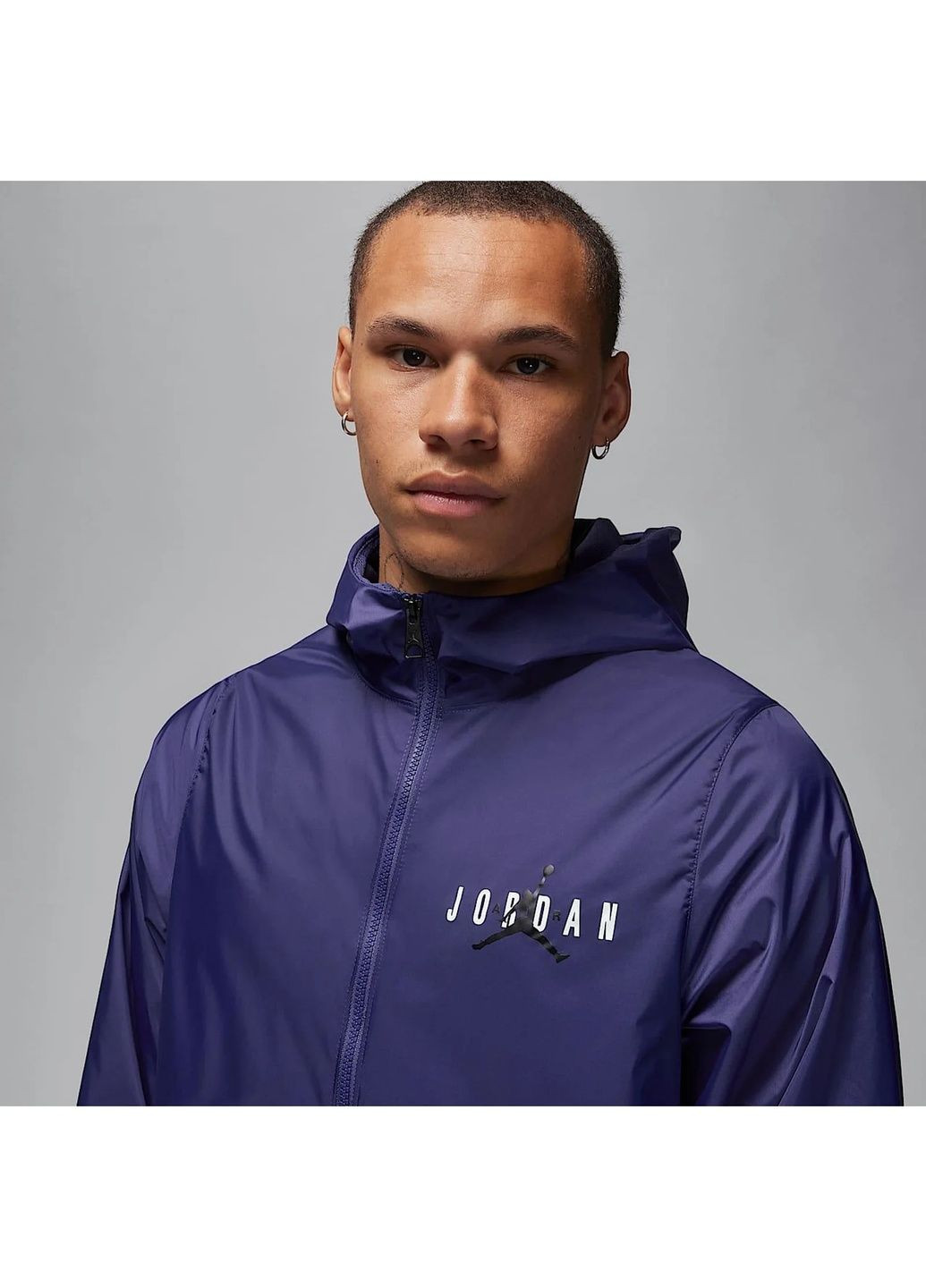 Черная мужская ветровка essential hbr blue/black Air Jordan