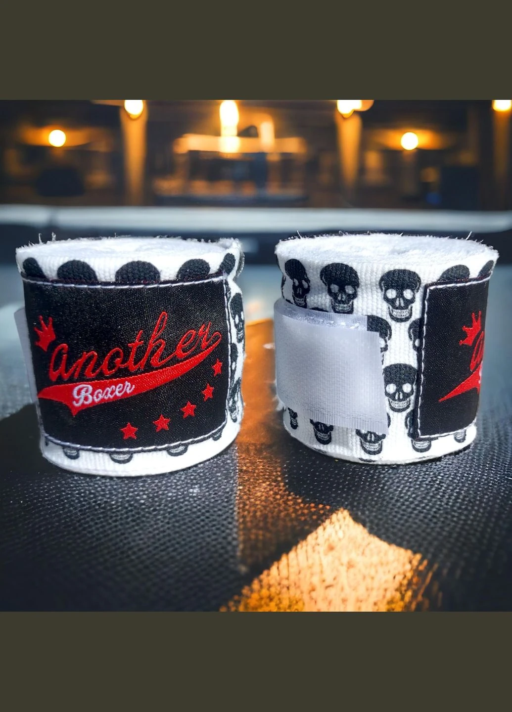 Бинты боксерские Another Boxer Череп СУПЕР Качество 3 метра Белые 2_1_3m_2 No Brand (316141153)