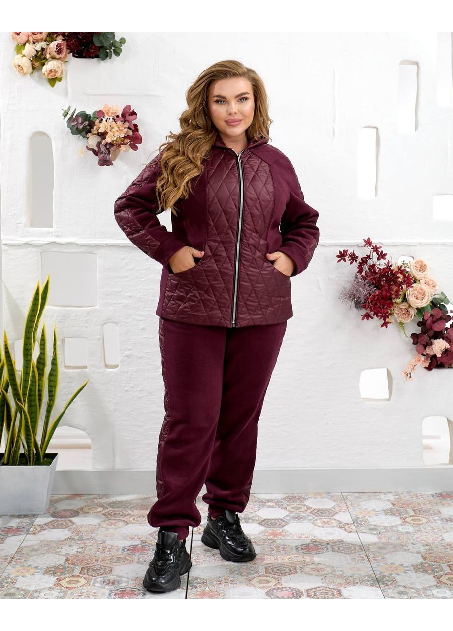 Жіночий теплий костюм куртка+флісові штани Nobilitas 25060 (364196254)