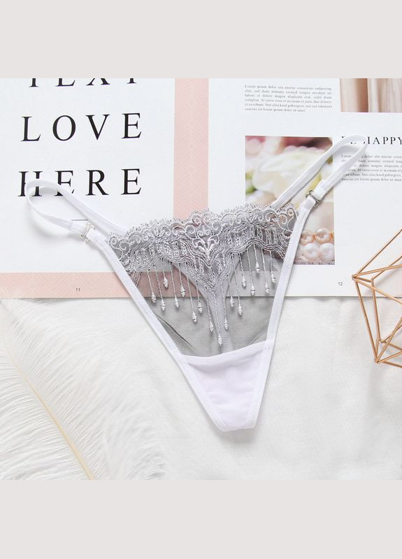 Прозорі трусики стрінги Honey Fashion Accessories One Size (S/M/L) білий (2-237) No Brand (313442814)