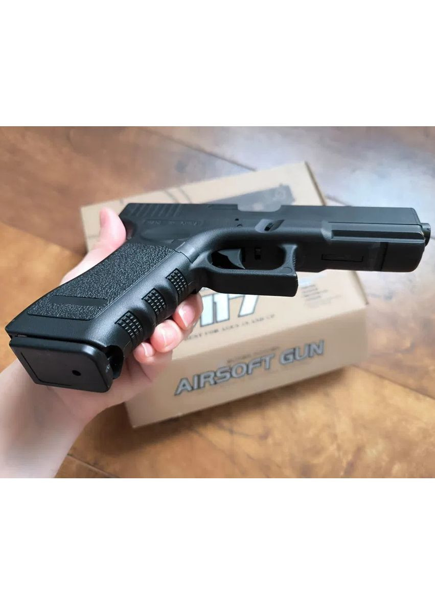 Страйкбольний Пістолет Глок ZM17 Glock 18C Затворна затримка, повна розборка, кульки 6 мм Чорний CYMA (363115067)