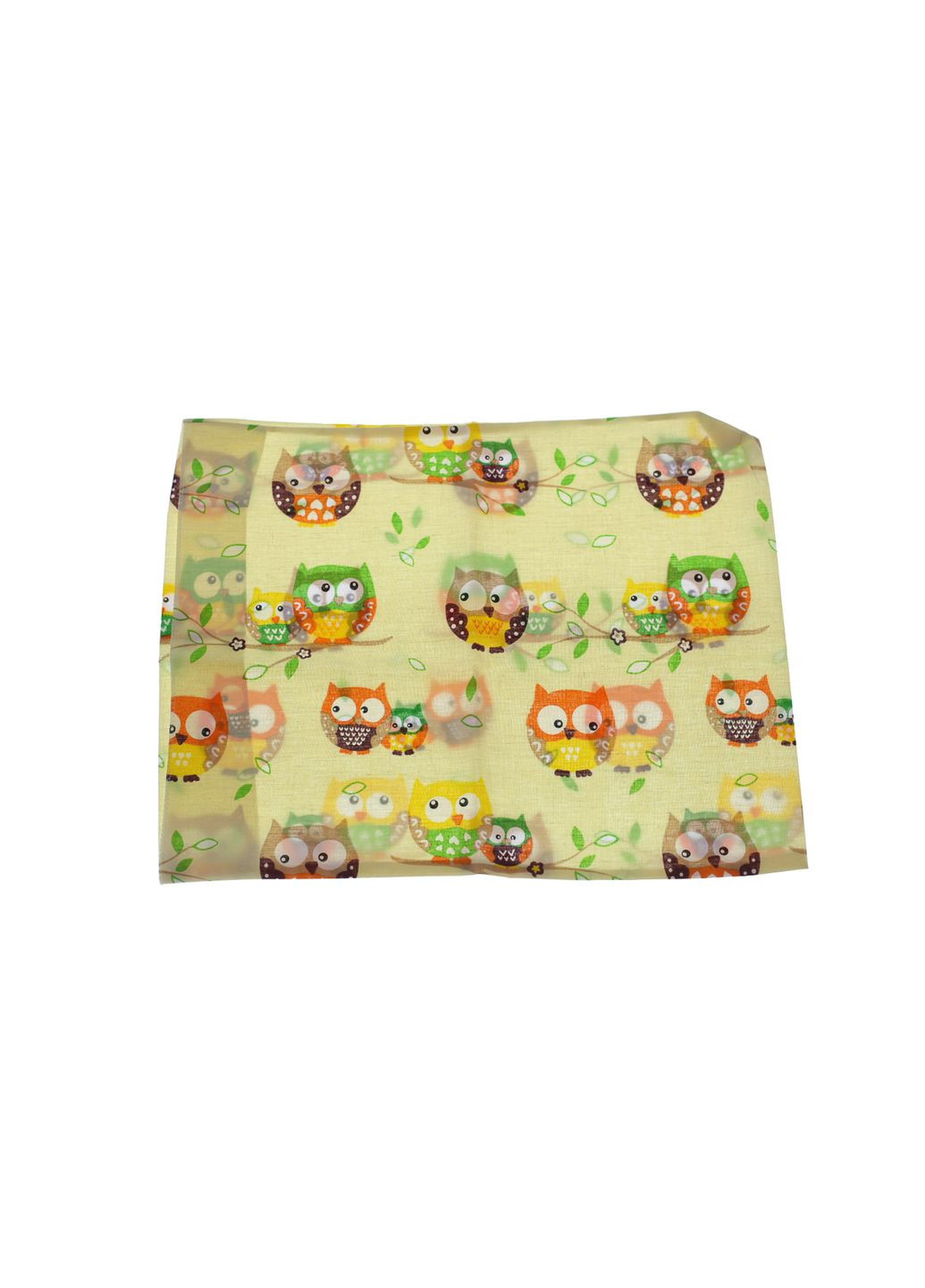 Ліжко трикотажне з Совами 135*100 см жовте (31649) BABYKROHA (302449073)