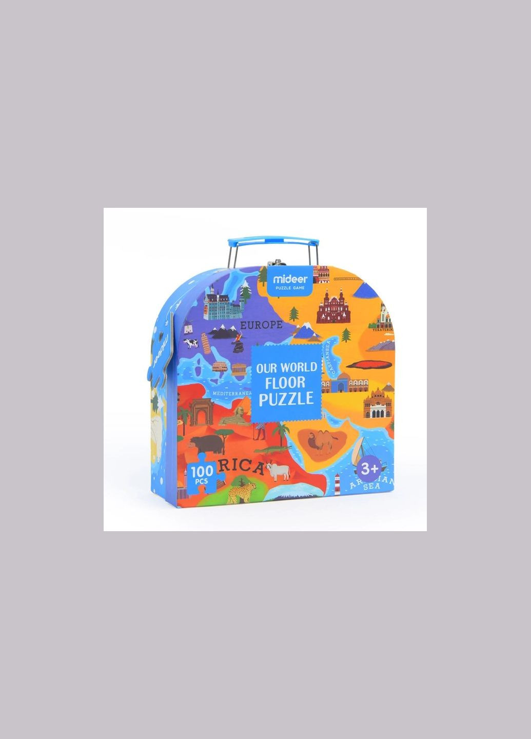 Пазл у валізці Карта Світу 100 дет (MD3027) MiDeer (332796178)