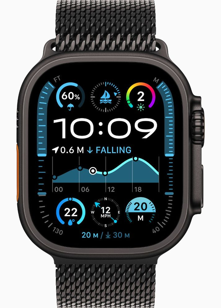 Смартчасы GPS + Cellular 49mm Black Titanium Case w. Apple Watch Ultra 2 (314979441)