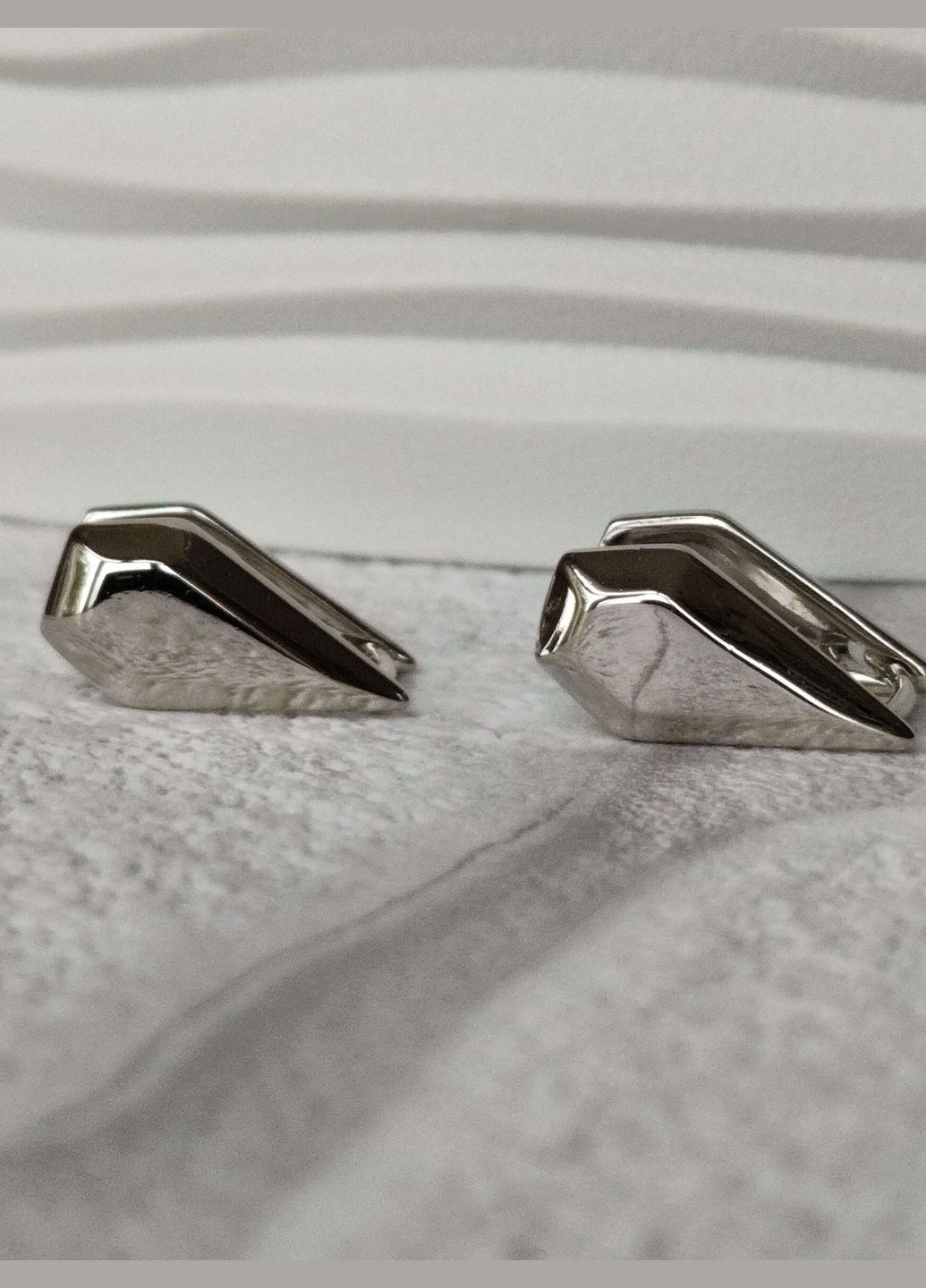 Сережки сріблясті ксюпінг xuping серце родій медичний сплав Xuping Jewelry (337503331)