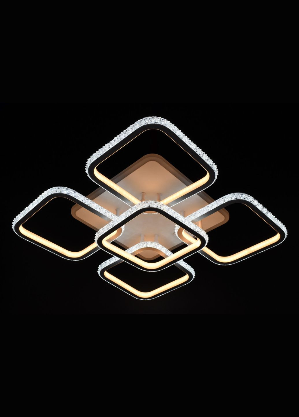 Люстра светодиодная потолочная LED светильник для квартиры на потолок лэд 26320 Белый 12х55х55 см. Sunnysky (364756186)