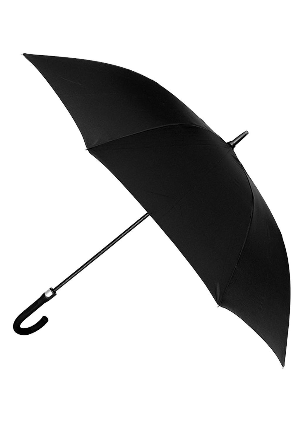 Чёрный зонт-трость 1126-01 полуавтомат черный MAYDU большой система антиветер (366560094)