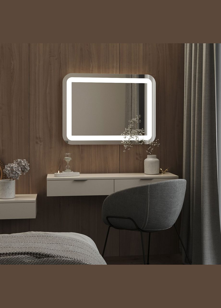 Дзеркало з підсвіткою для ванної кімнати та вітальні Софія/Ельче від 1000x800 MORELI (335423112)