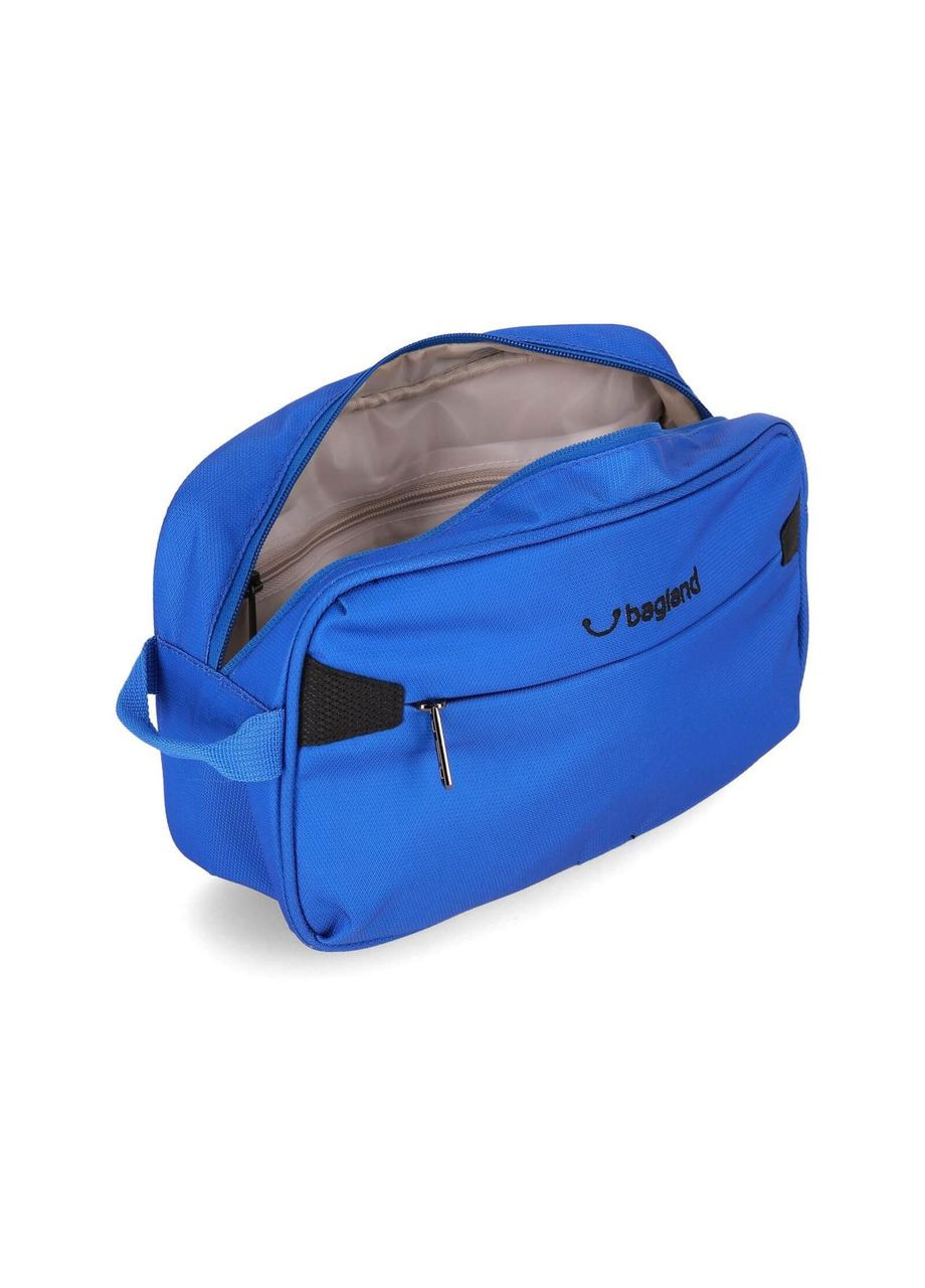 Косметичка текстильная 4,75л с боковой ручкой и внутренним карманом синяя Charm (0080349) Bagland (321110996)