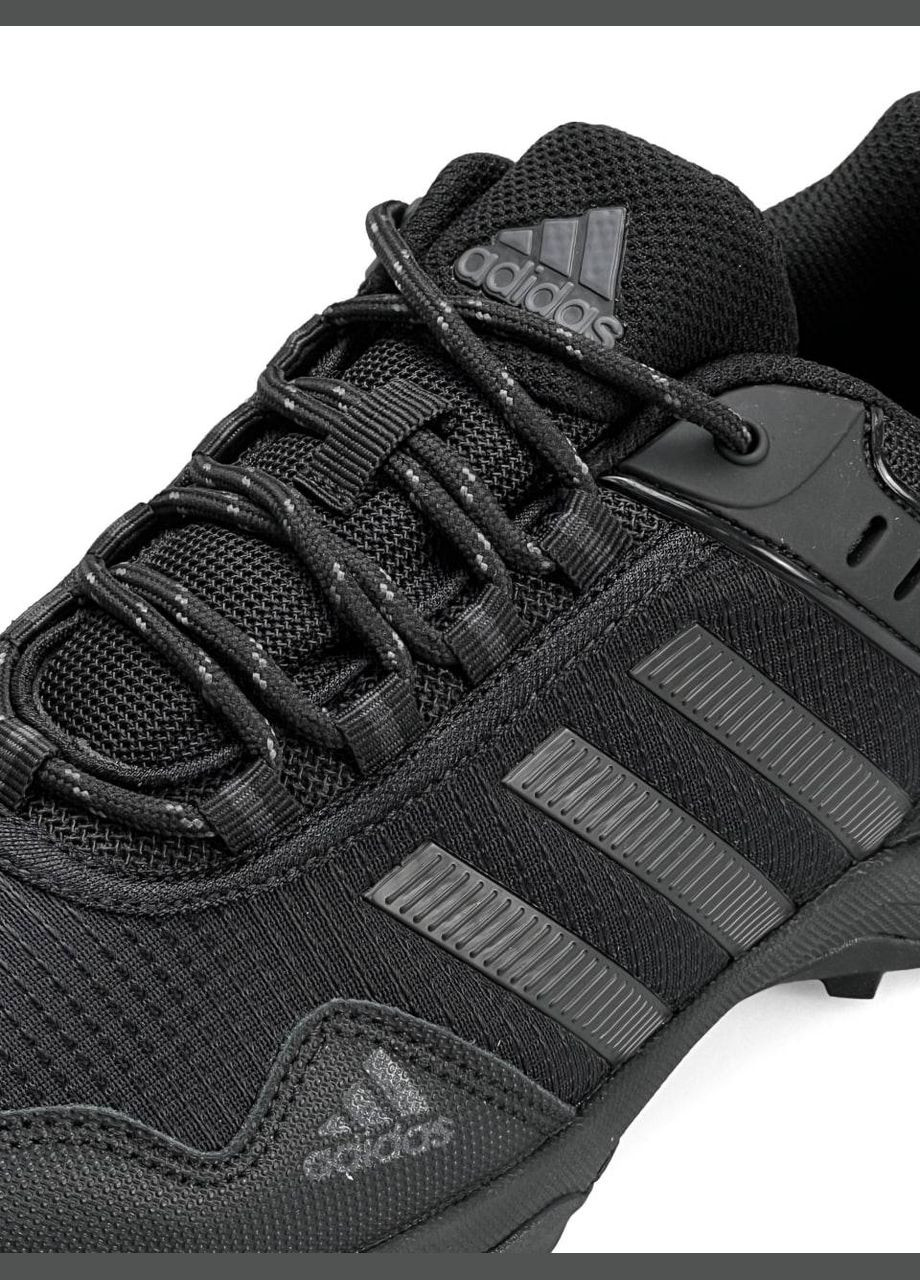 Черные демисезонные кроссовки мужские adidas No Brand Climaproof Black Yellow