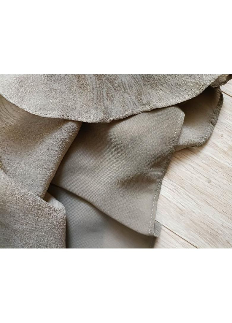 Оливковое (хаки) жаккардовое платье с вышивкой zw collection Zara