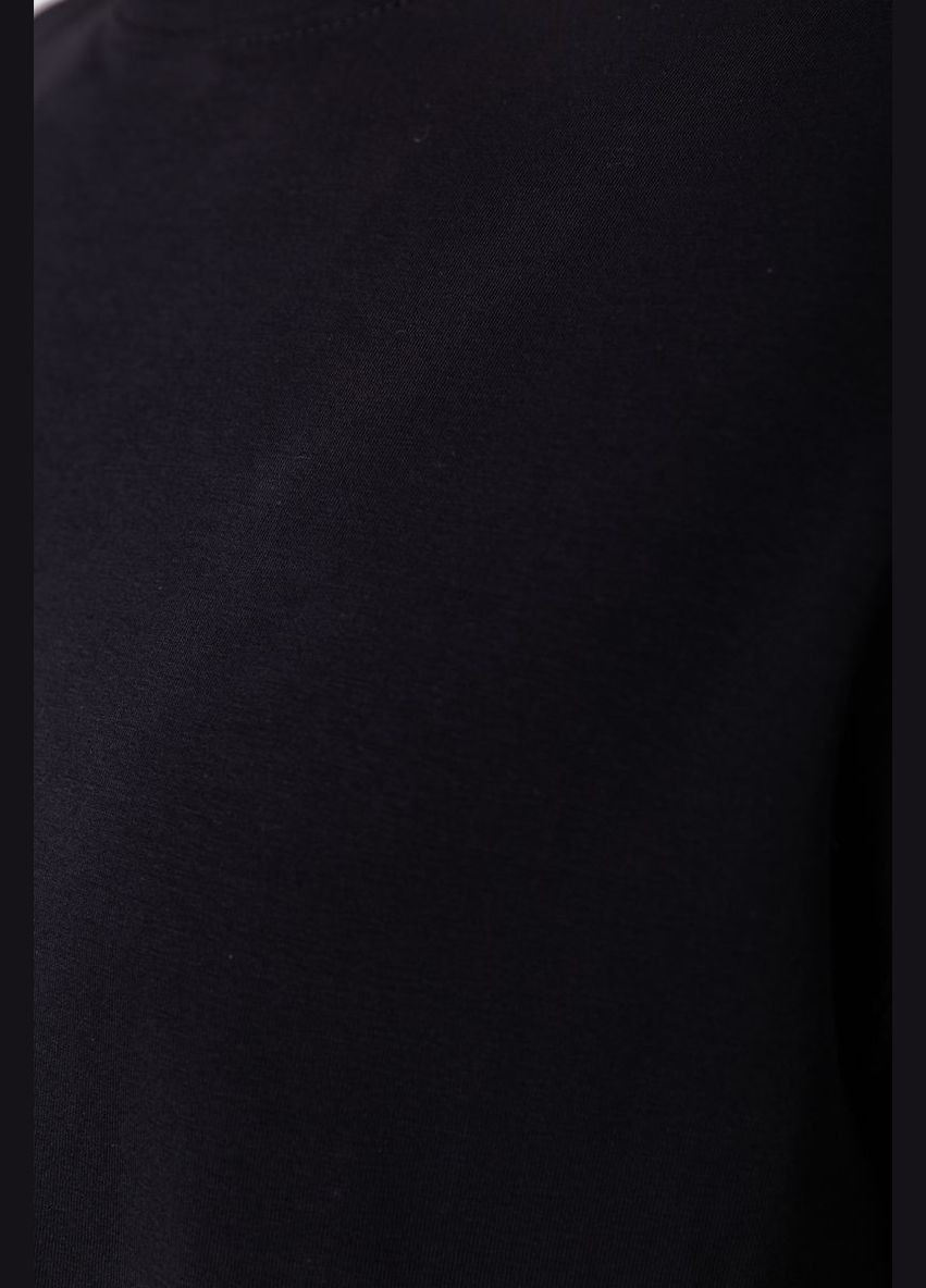 Чорна футболка чоловіча з принтом чорна oversize (sku_241r2004) з коротким рукавом No Brand