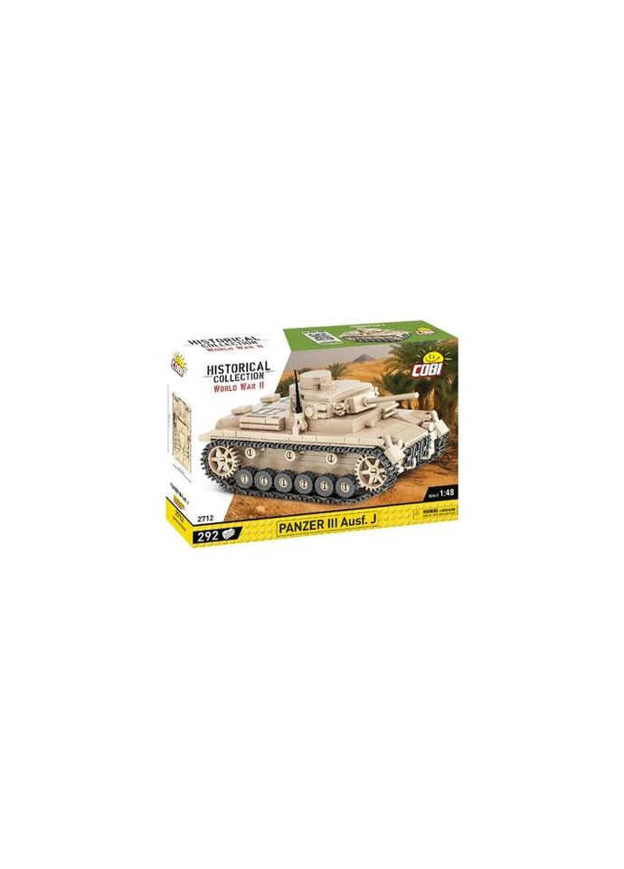 Конструктор Вторая Мировая Война Танк Panzer III, 292 деталей (-2712) Cobi (281426057)