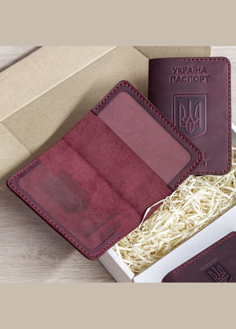 Набор обложек на УБД, военный билет и паспорт, марсала SD Leather (299339614)