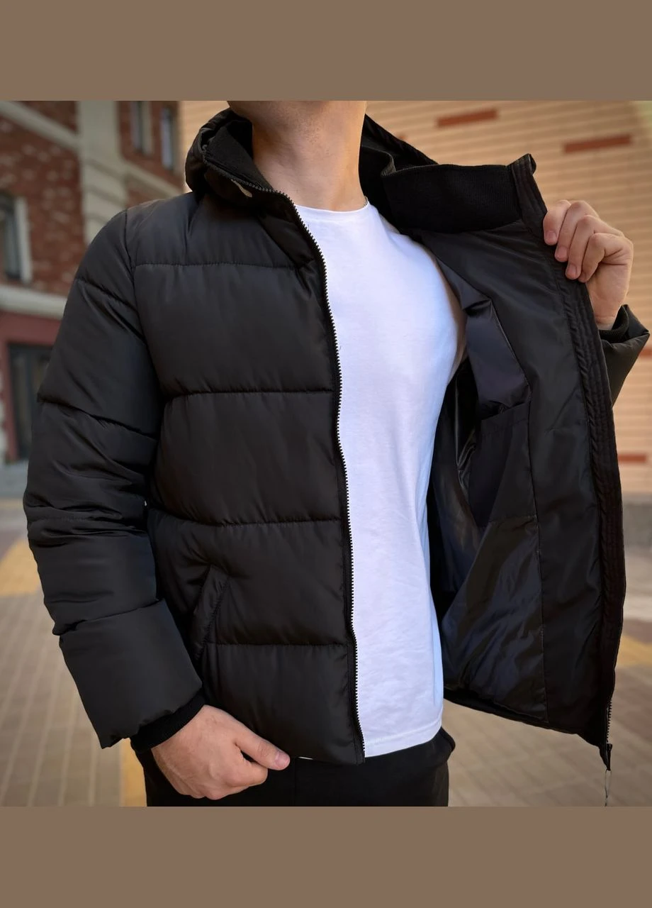 Чорна куртка зимова palm angels No Brand