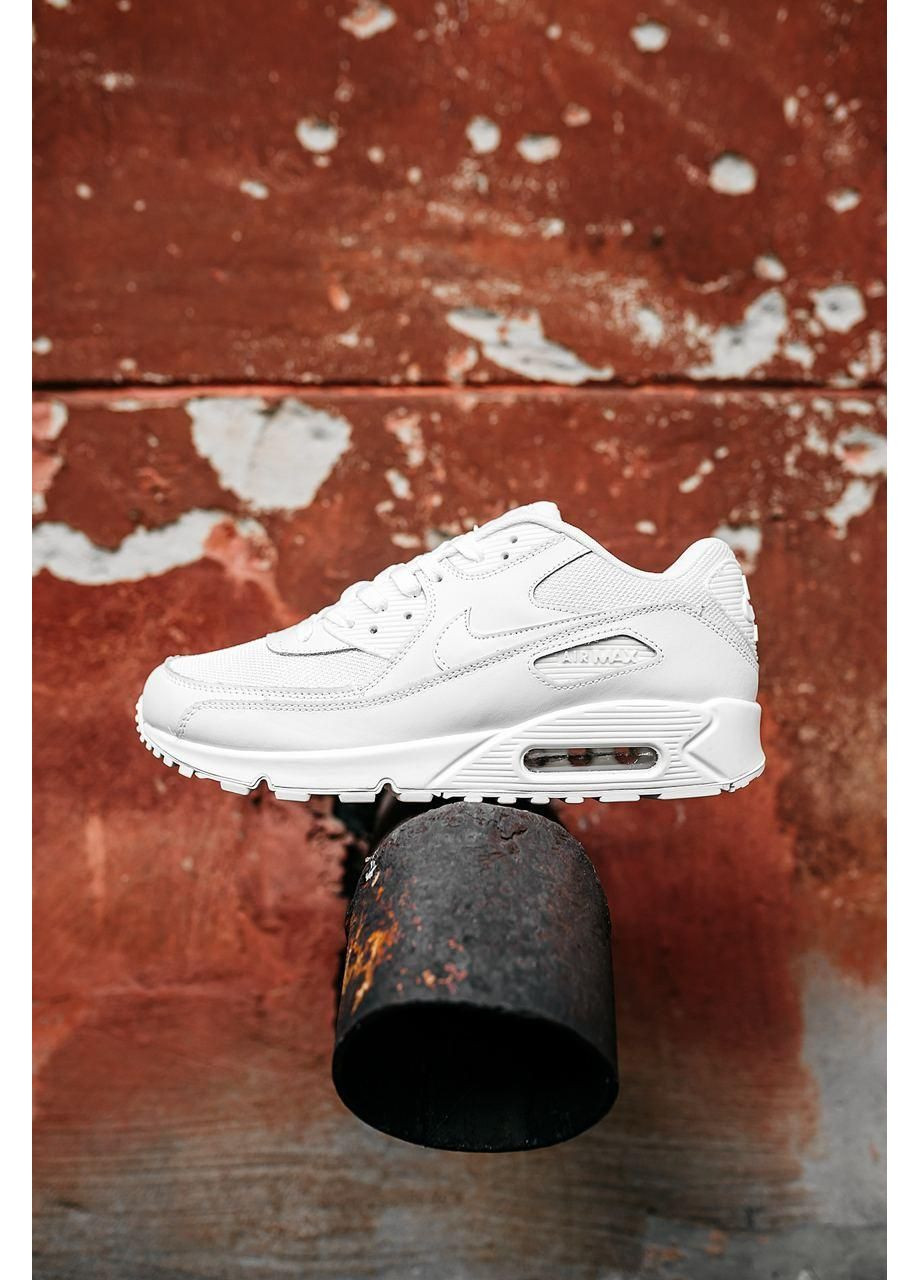 Білі Осінні кросівки чоловічі nike air max 90 white 2 найк аір макс 90 No Brand