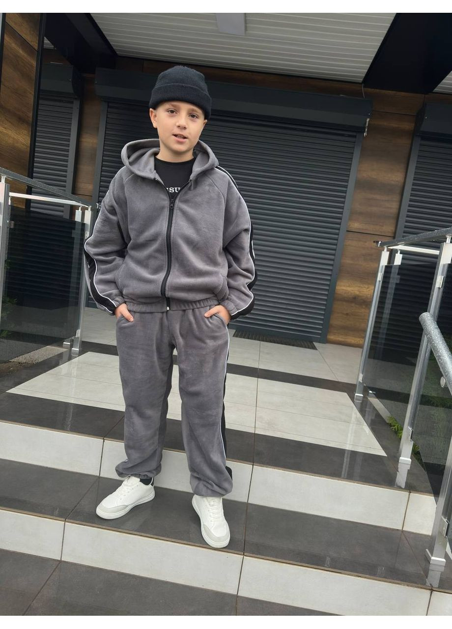 Флісовий підлітковий костюм теплий довговічний матеріал No Brand (368525396)