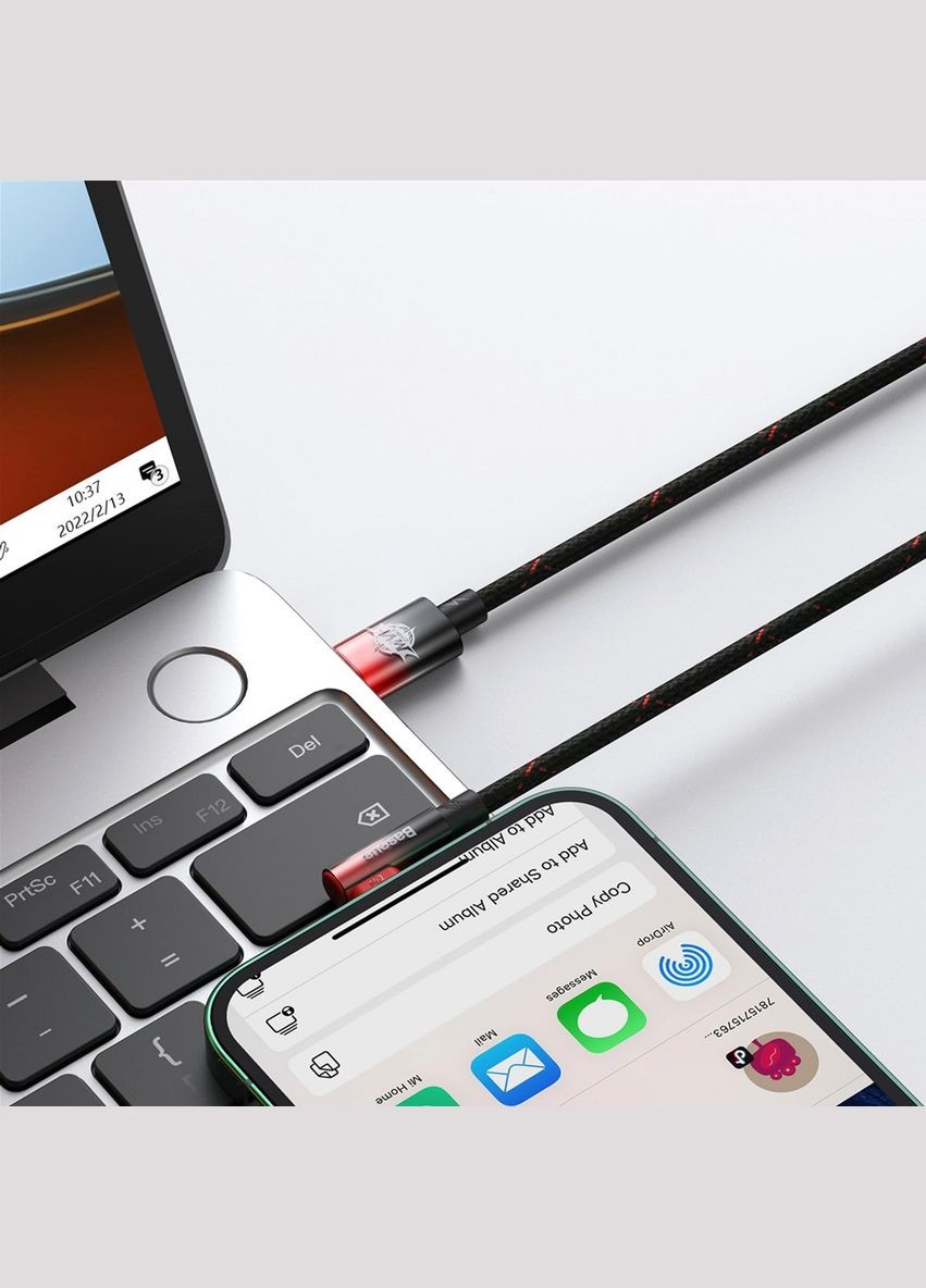 Кабель MVP 2 USB Type-C - Lightning (M/M), 20W, 2 м Black/Red (CAVP000320) Baseus (341486742)