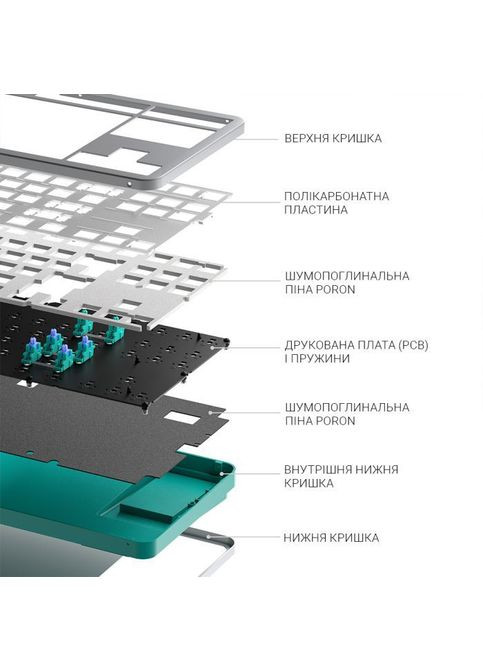 Клавиатура (DPKB_DAYLIGHT_87_ANSI_UA) Dark Project ALU87 Daylight ABS RGB Mech G3MS Zircon White/Grey (361111056)