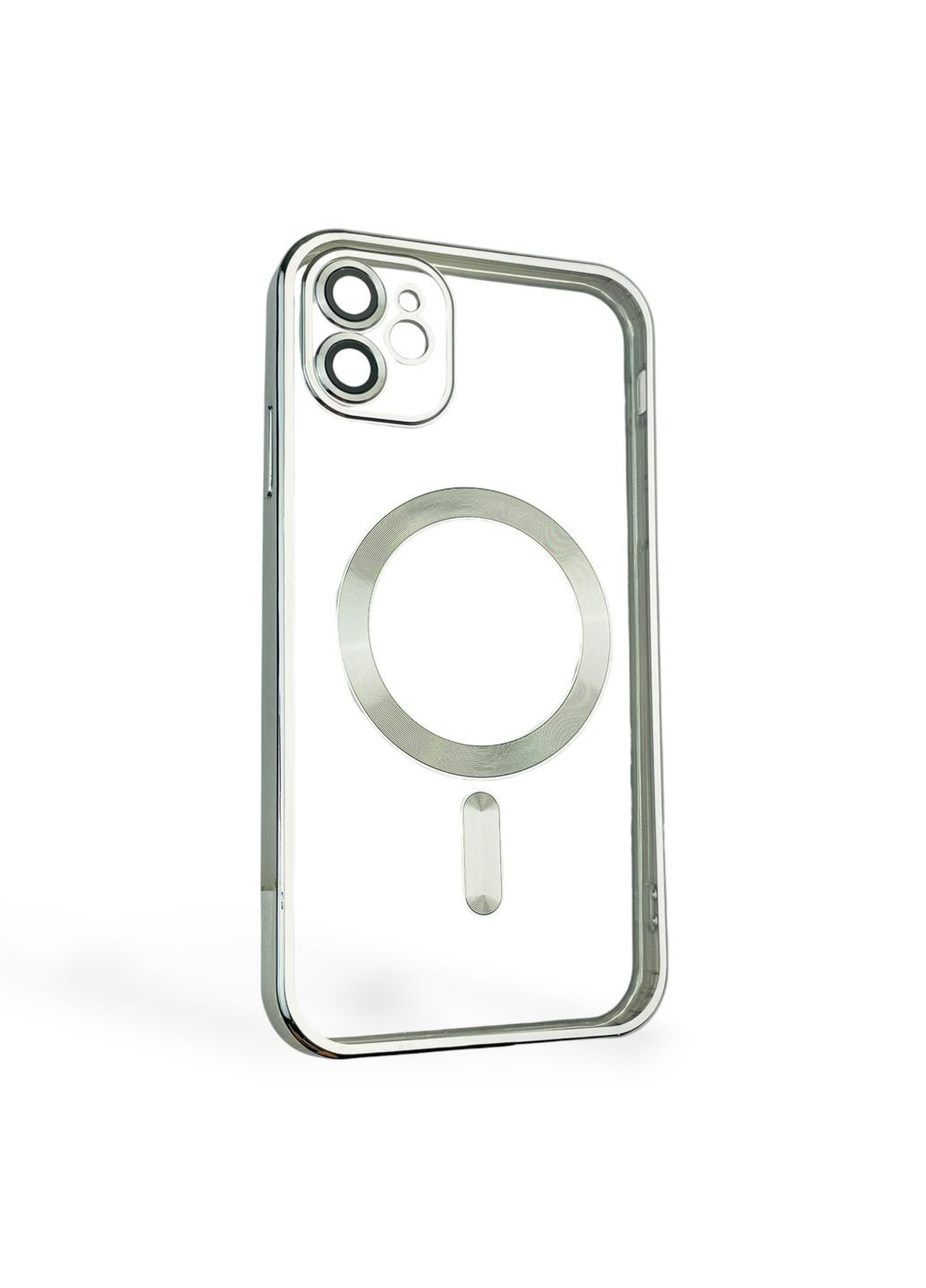 Чехол для iPhone 11 с линзами на камере с MagSafe на айфон 11 серебряный Apple (366388014)