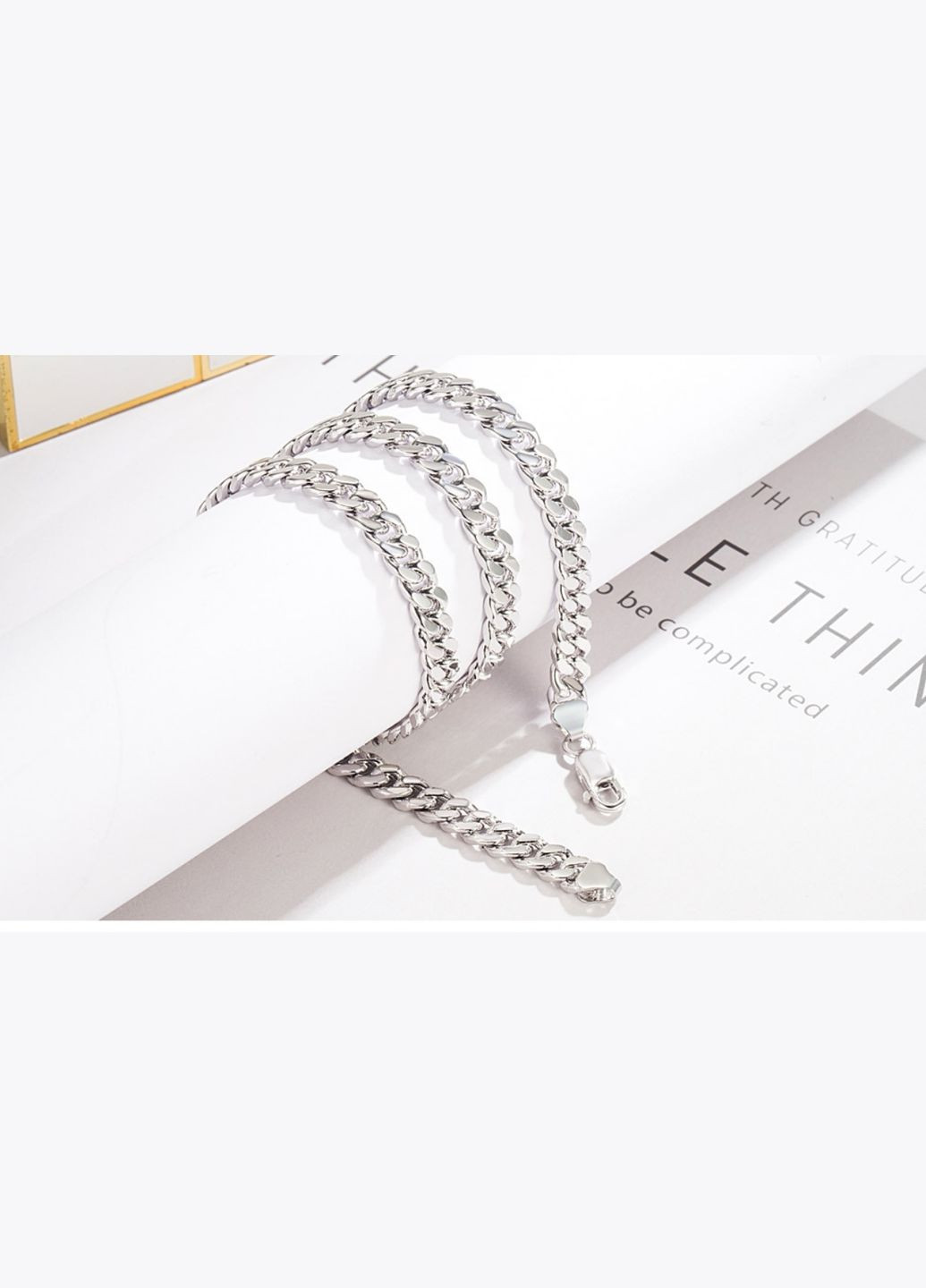 Цепочка Cuban кубинское плетение из нержавеющей стали 7 мм, длина 55 см Primo (266341225)